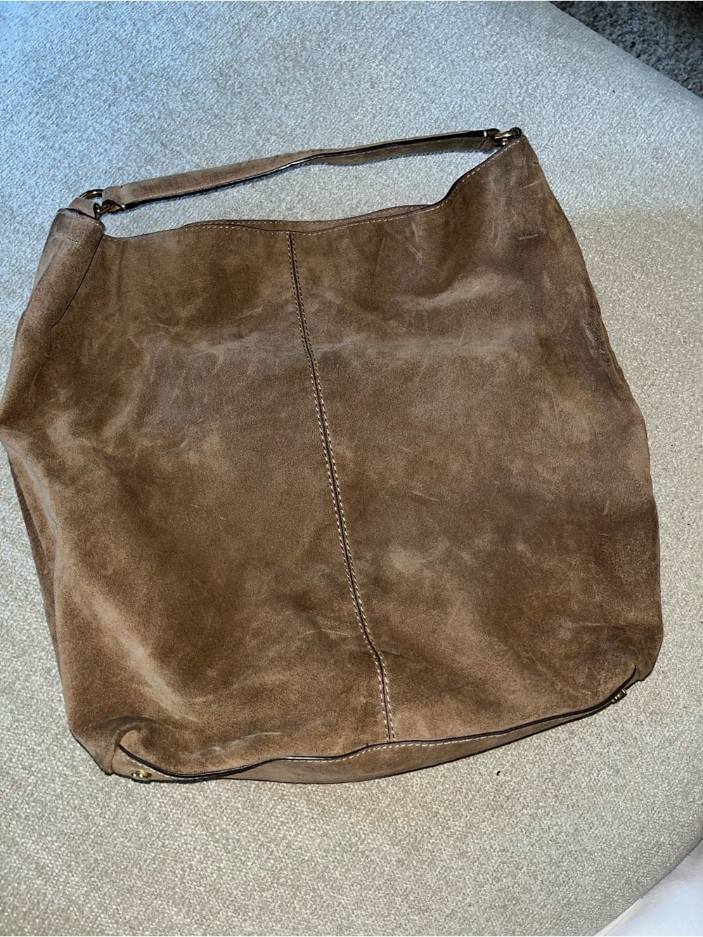 Banana Republic Brown Suede Hobo Shoulder Bag